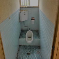 トイレの内装工事。和式から洋式に変更しました。